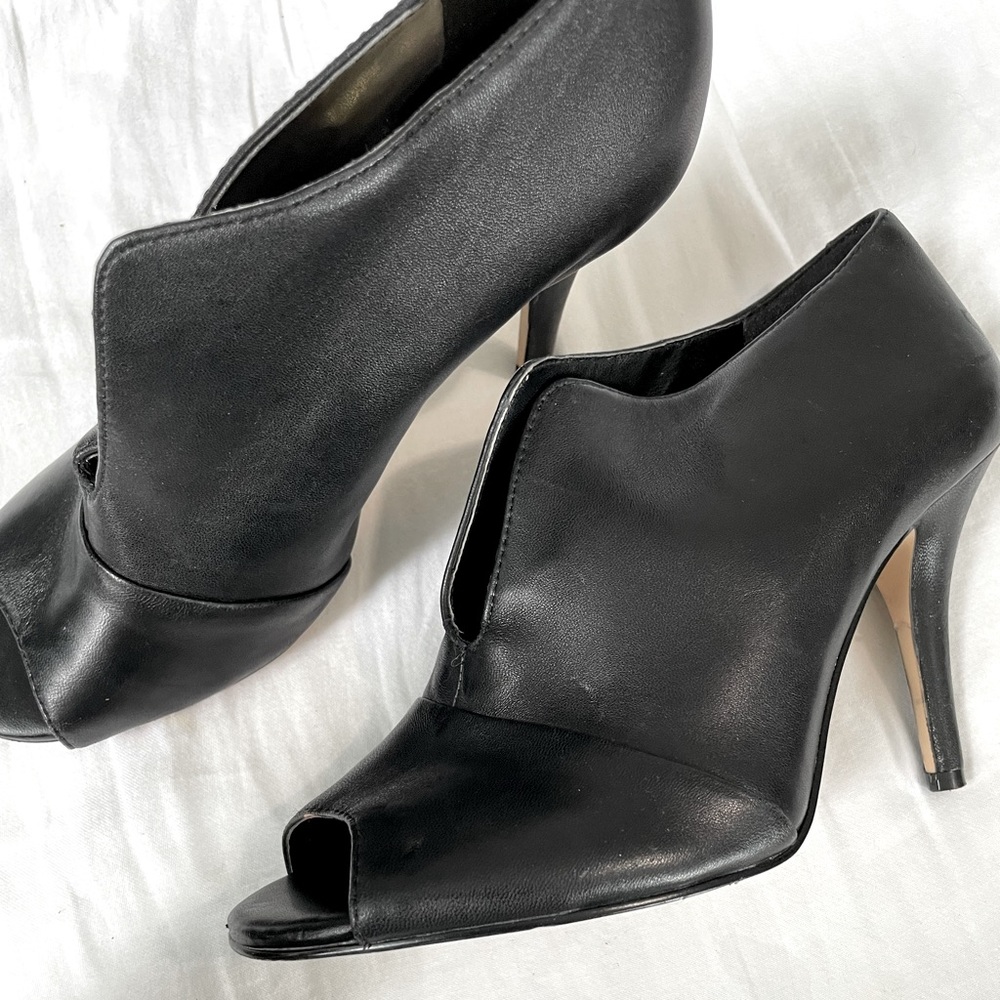 Nine West Black Peep Toe Booties